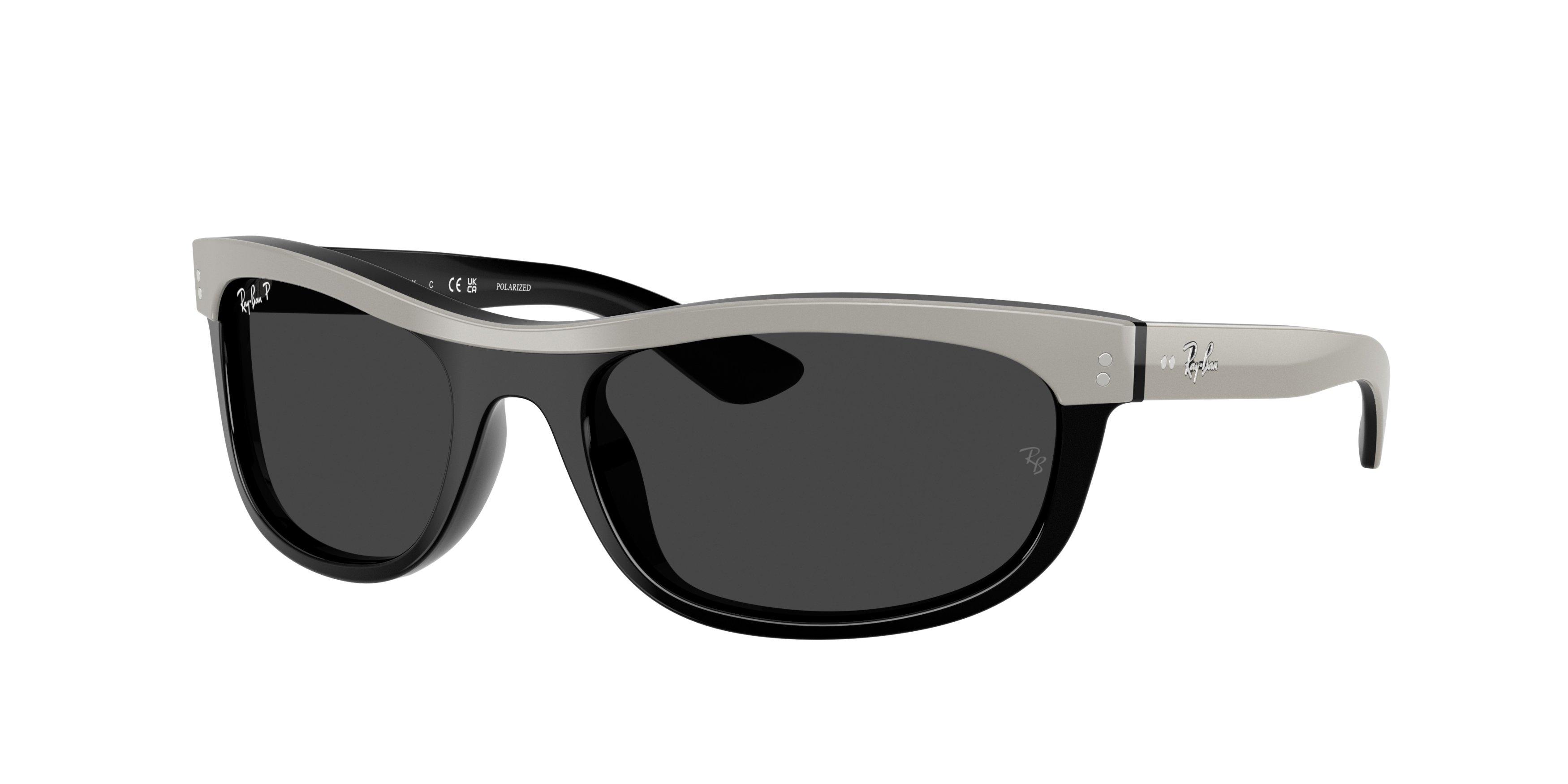 Ray-Ban Balorama Black Polarized Sunglasses – Grey On Black